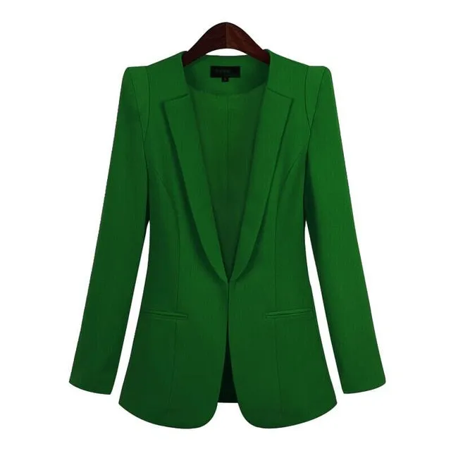 Amy Fashion - All-match Short Slim long-sleeve Blazer