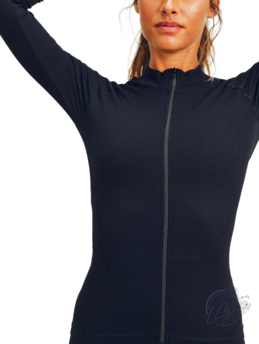 Athletic Ribbed Seamless Jacket