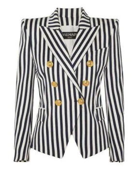 Balmain Women Blazer Dark blue 8 UK