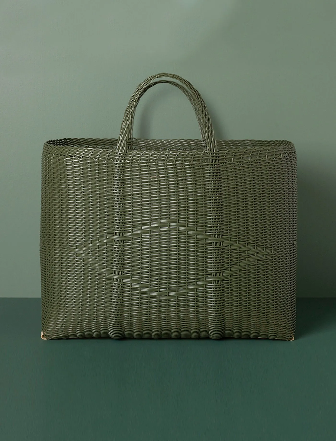 Basket Weave Tote // Cactus