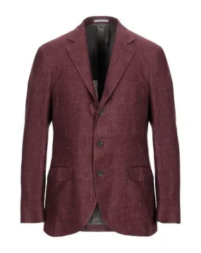 Brunello Cucinelli Man Blazer Maroon 40 suit