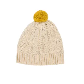 Cable Knit Beanie Oatmeal