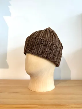 Cableami Brown Organic Cotton Knit Cap