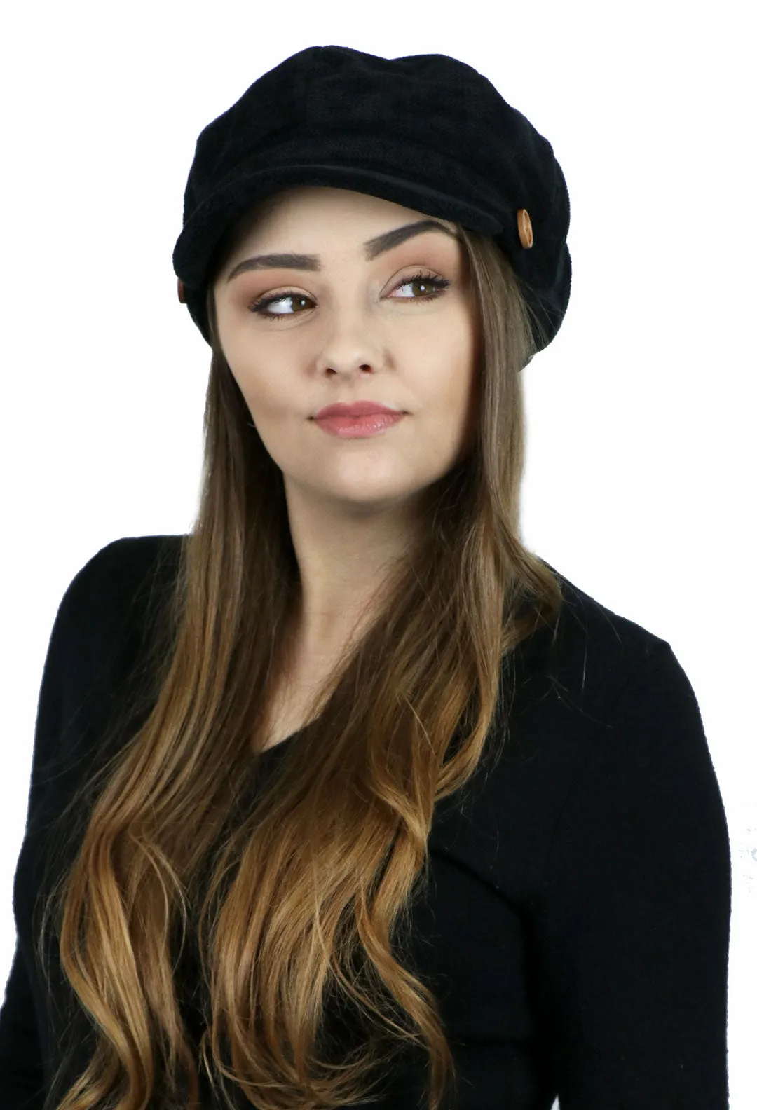 Dublin Chenille Newsboy Cabbie Cap for Women