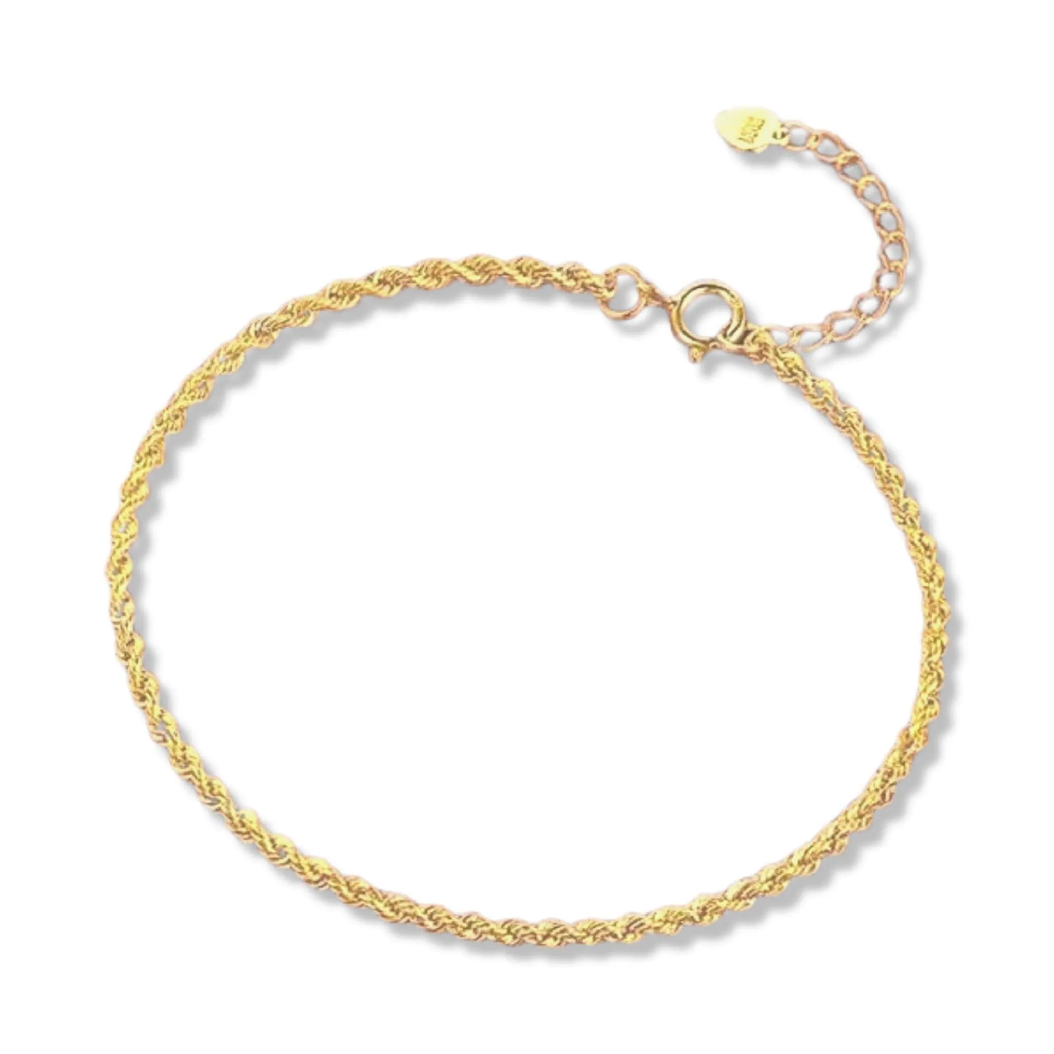 #GOLD2024 | 18K Ladies Golden Rope Chain Bracelet