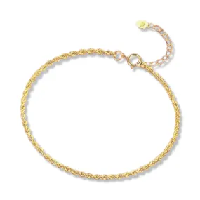 #GOLD2024 | 18K Ladies Golden Rope Chain Bracelet