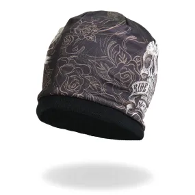 Hot Leathers KHC1005 Banner Skull Beanie