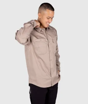 Long Sleeve Work Shirt - Tan