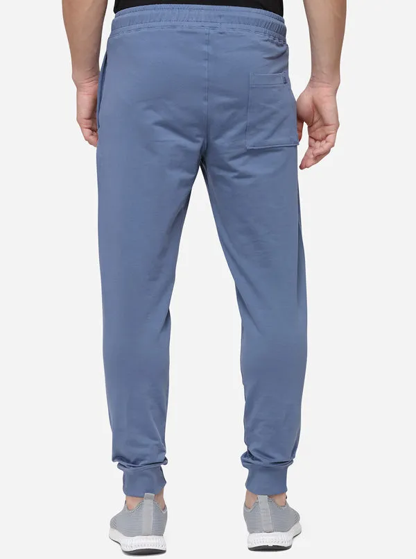 Moonnight Blue Regular Fit Solid Track Pants | JadeBlue