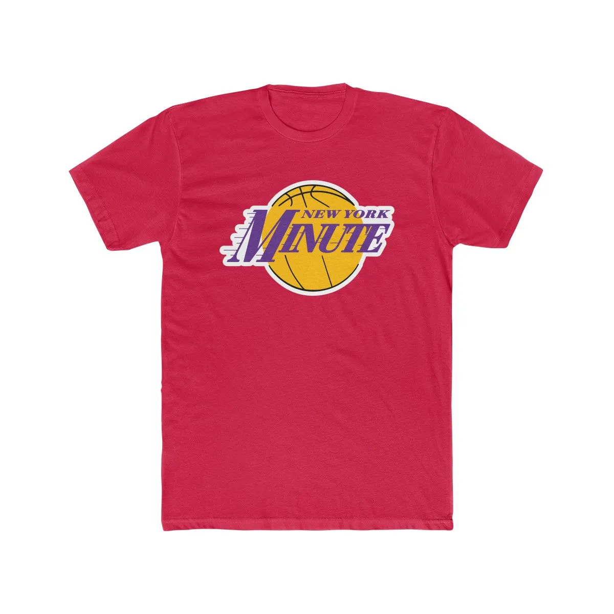 Ny minute laker Men's Cotton Crew Tee