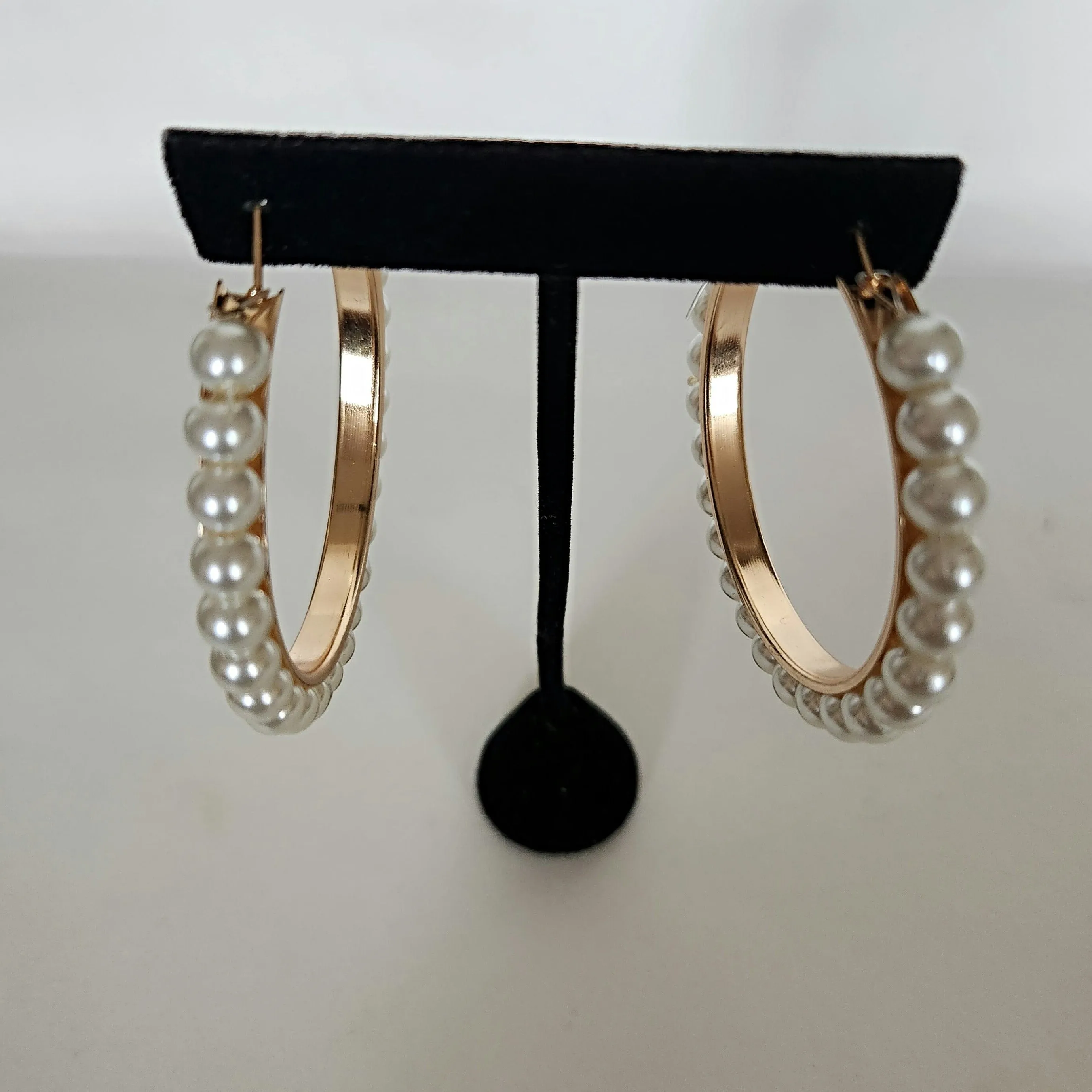 Pearl Hoop Earrings