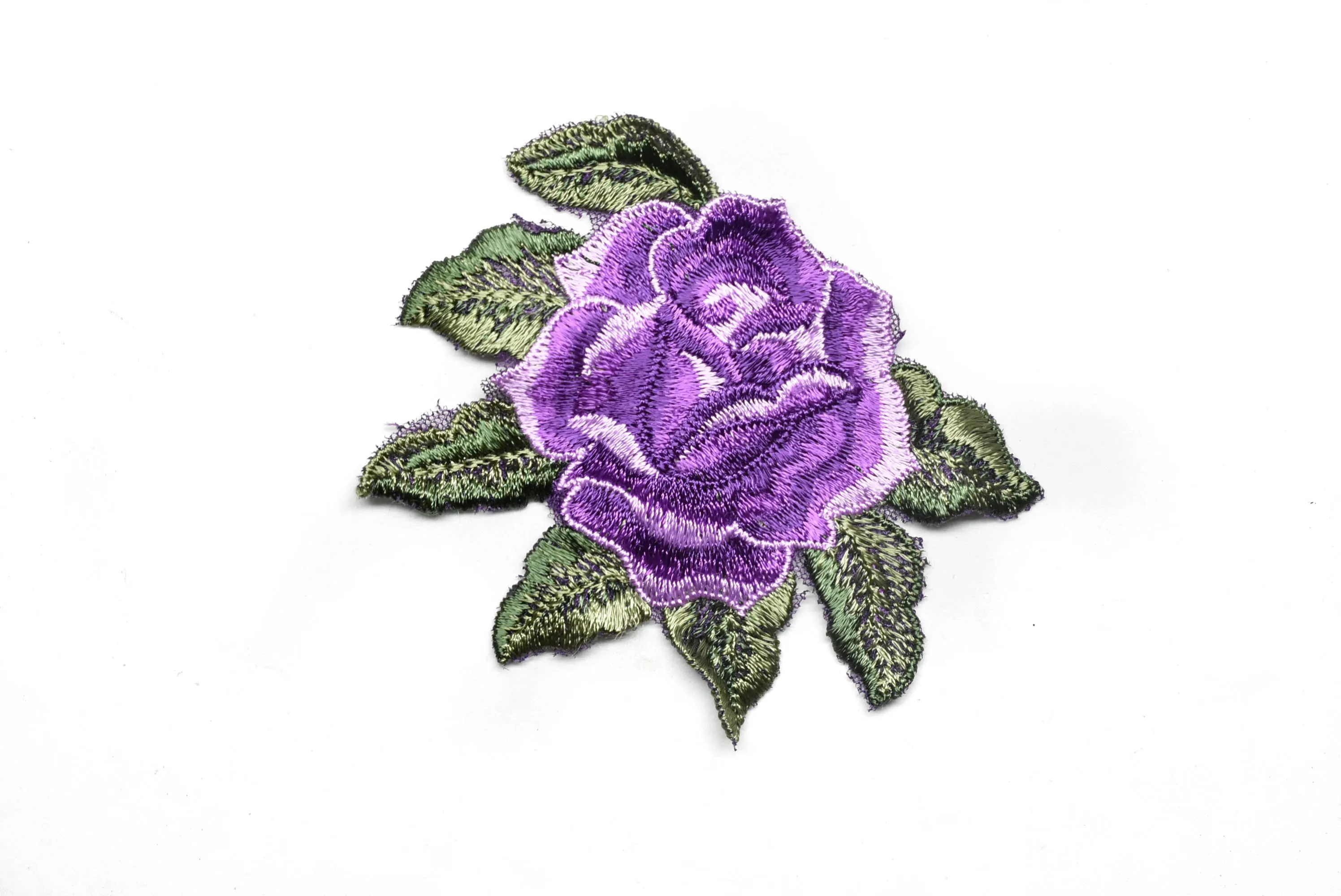 Rose Embroidered Applique 4" x 3.50" - 1 Piece