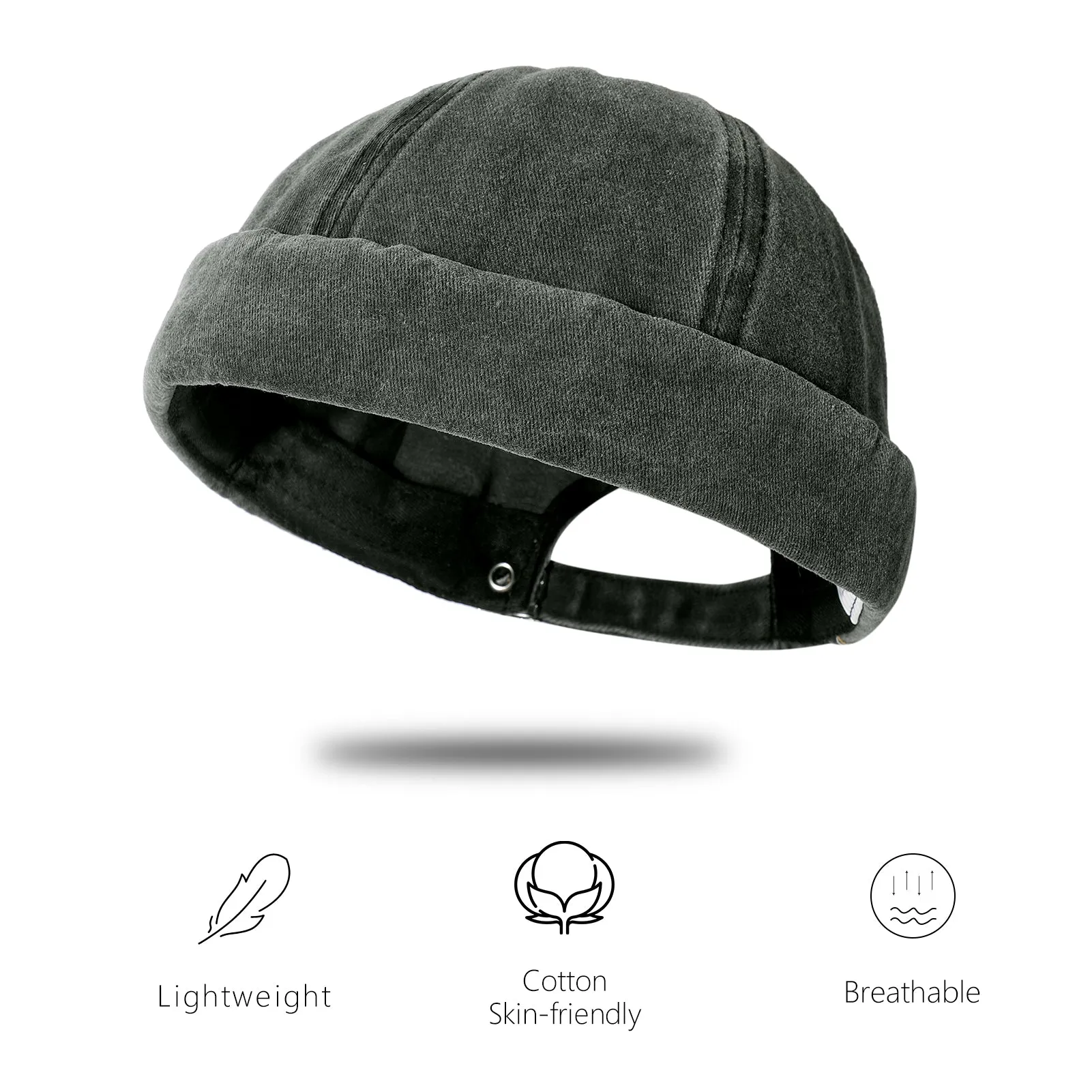 Skullcap Vintage Docker Beanie Brimless Hats