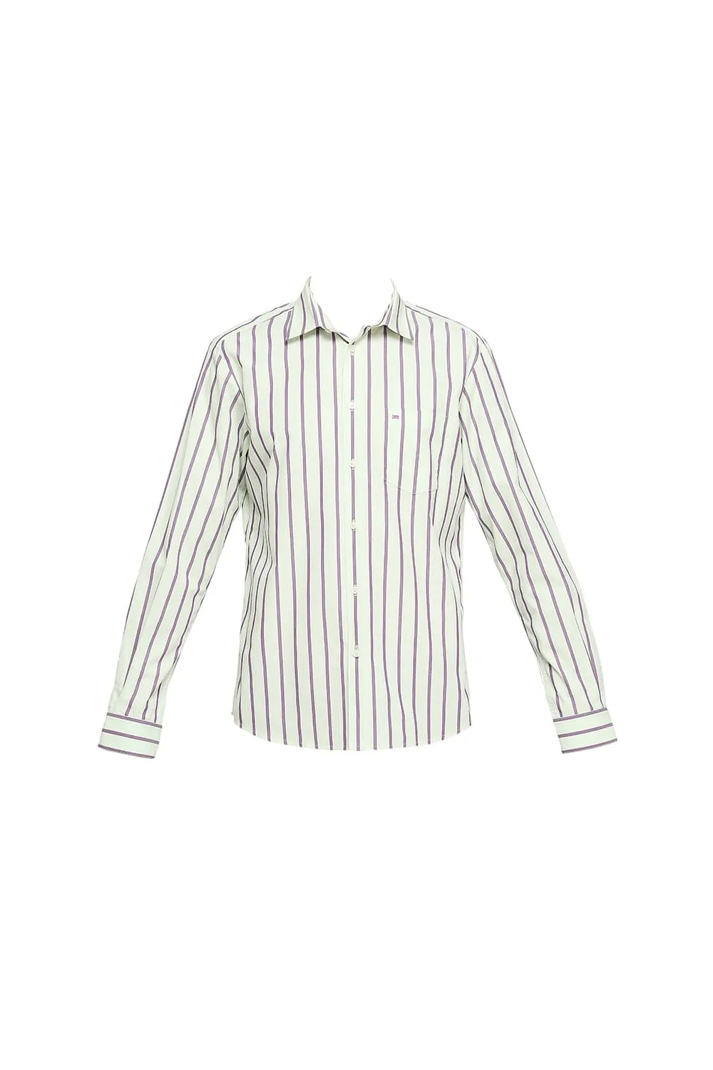 Slim Fit Cotton Stripes Shirts