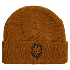 Spitfire Bighead Fill Embroidered Cuff Beanie Tan/Blk