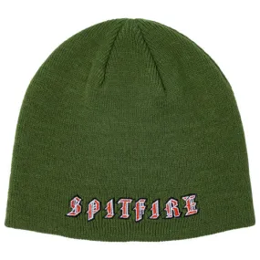 Spitfire Old E Skull Beanie Olive/Red