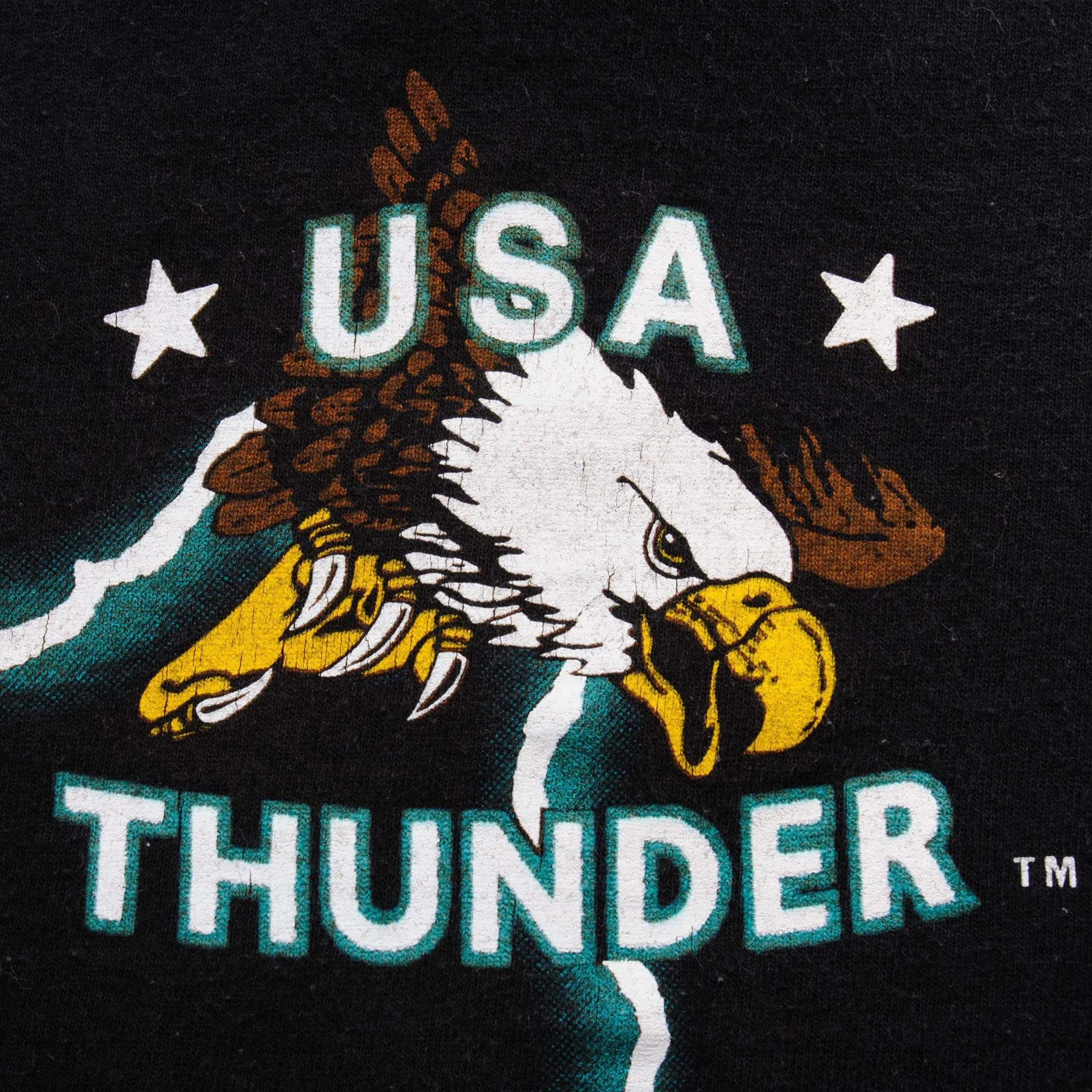 VINTAGE ALL OVER PRINT USA THUNDER LAS VEGAS TEE SHIRT 1990S SIZE LARGE