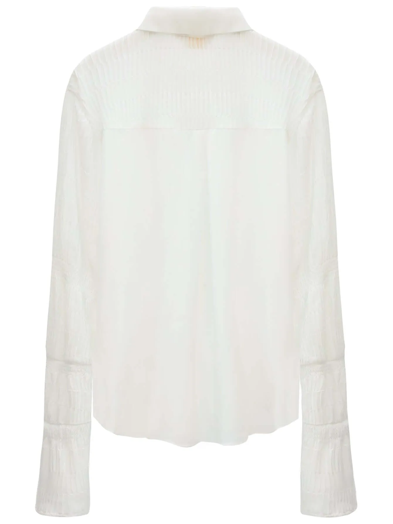 Vintage White Pleated Shirt